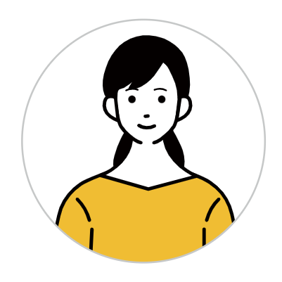 Smiling young woman icon illustration