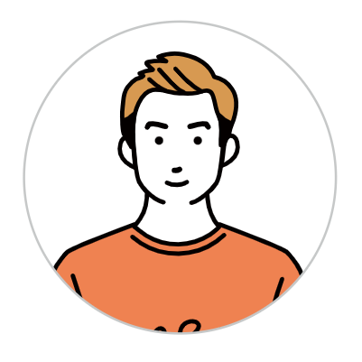 Young man simple icon illustration