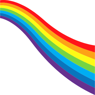 무지개 물결 측면