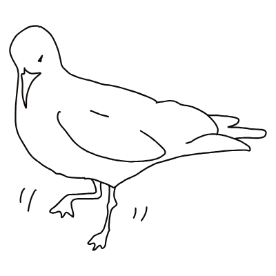 선으로 그린 귀여운 동물들