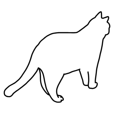 선으로 그린 귀여운 동물들