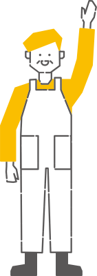 man wearing overalls