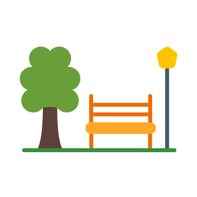 Public Place Flat Icon