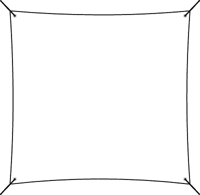 사각형의 현수막