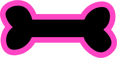 귀여운 느낌의 뼈다귀 그래픽