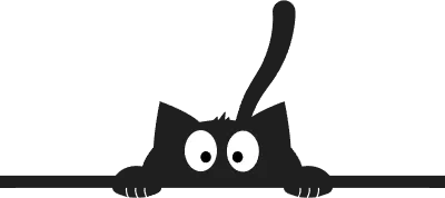 검은고양이, 고양이, 귀여운 고양이 벡터 아이콘 일러스트