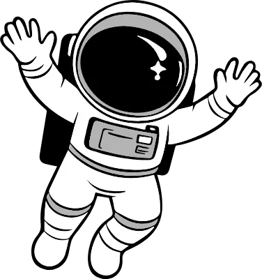 Adorable Astronaut Icons 사랑스러운 우주인 아이콘,