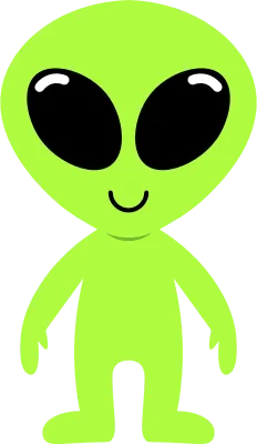 외계인 우주인 에일리언 귀여운 일러스트