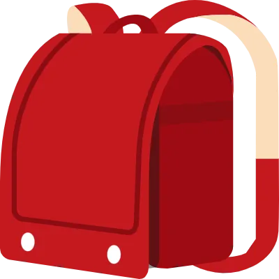 赤いランドセル(色変更可能)