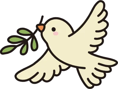 잎 물고 날아가는 새