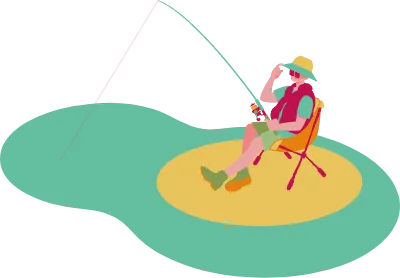 釣りという時間を楽しむ人