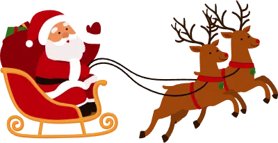 산타와 루돌프 크리스마스