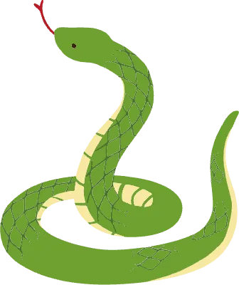 お正月 ヘビのイラスト