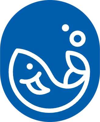 심플한 횟집 앰블럼 로고 디자인