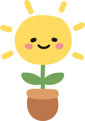 태양 햇님 화분