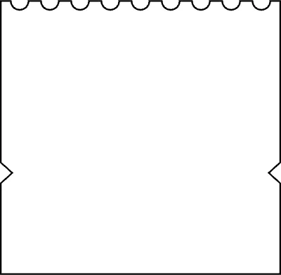 아웃라인이 그려진 영수증 일러스트