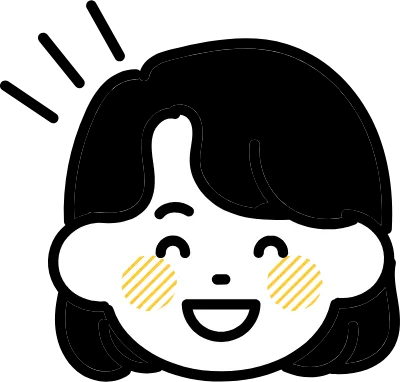 人物の顔アイコンスマイル