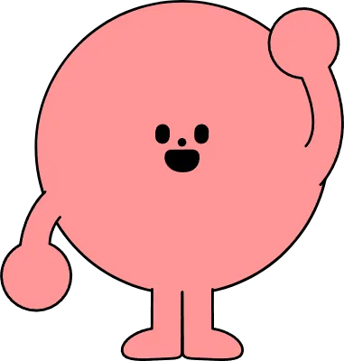 손을 든 캐릭터