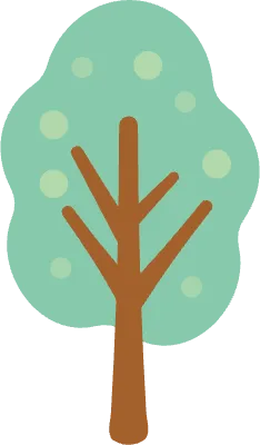 木 シンプル ベクター 緑