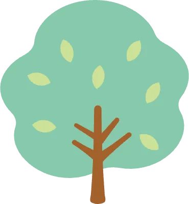 木 シンプル ベクター 緑