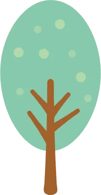 木 シンプル ベクター 緑