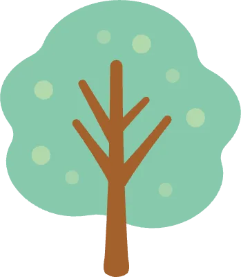 木 シンプル ベクター 緑