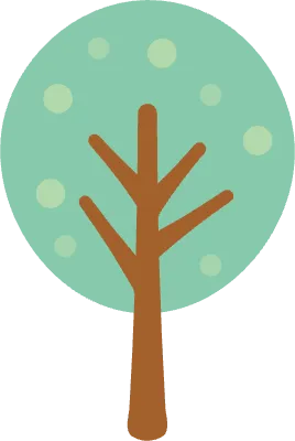 木 シンプル ベクター 緑