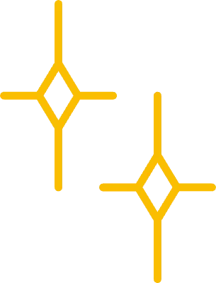 キラキラ 黄色 シンプル アイコン 線