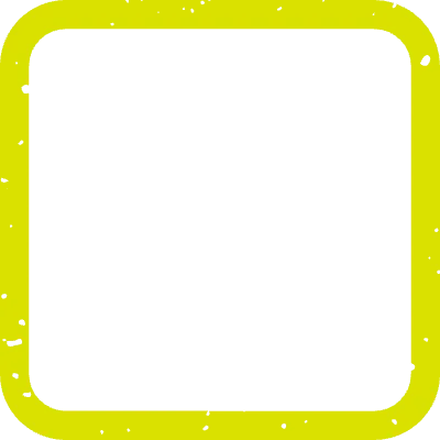 スタンプ 落款 単体 掠れ グランジ 黄緑 四角