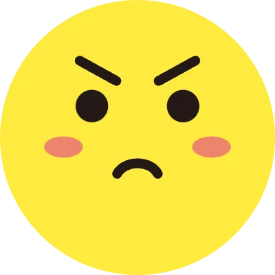 表情 黄色 丸 アイコン 顔 怒る