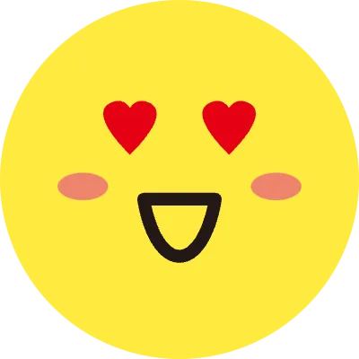 表情 黄色 丸 アイコン 顔 ハート