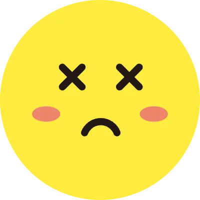 表情 黄色 丸 アイコン 顔 ダメージ