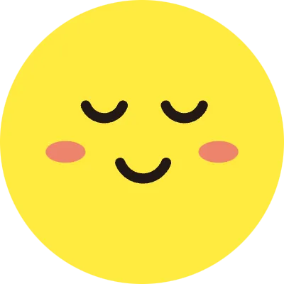 表情 黄色 丸 アイコン 顔 安眠 寝る 安心
