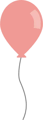 風船 シンプル バルーン パステル オレンジ