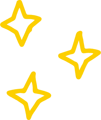 手書き キラキラ 黄色 シンプル 落書き ラフ