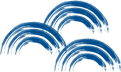 筆 ブラシ 手書き 波 和風 青 グランジ