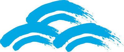 筆 ブラシ 手書き 波 青 ラフ 和風