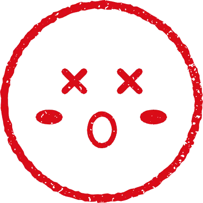 表情 赤 スタンプ 丸 アイコン 顔 ダメージ