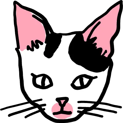 점박이 무늬의 귀여운 고양이