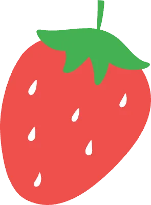 아기자기한 딸기 일러스트