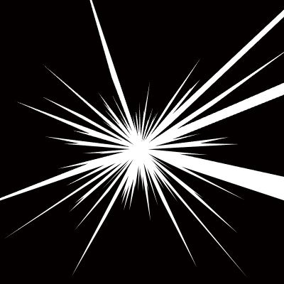 漫画風の集中線