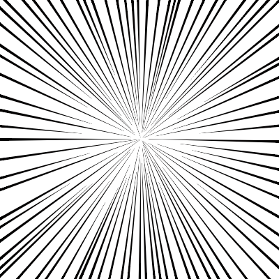 漫画風の集中線