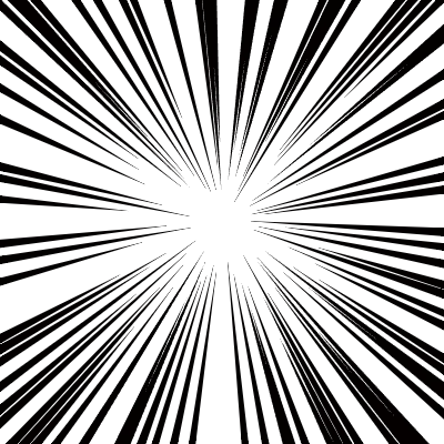 漫画風の集中線