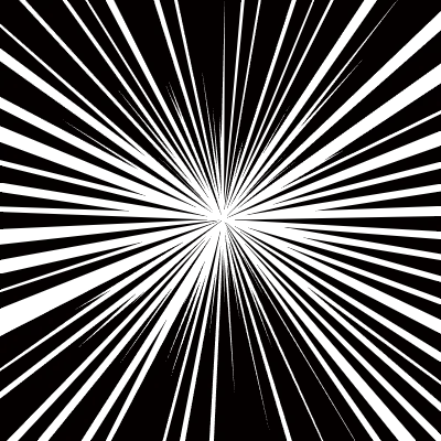 漫画風の集中線