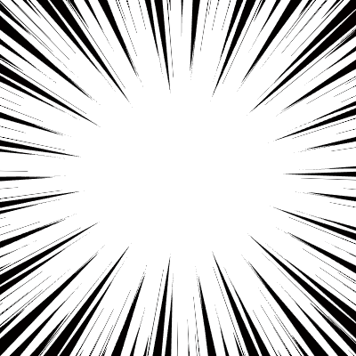 漫画風の集中線