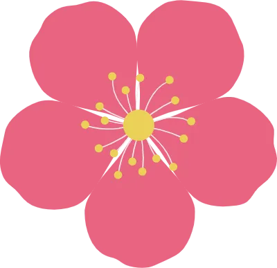 梅春花イラスト