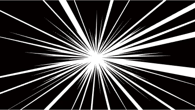 漫画風の集中線