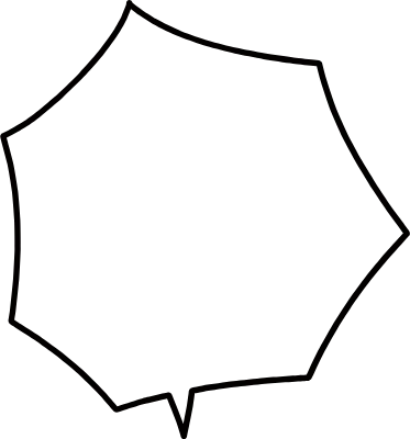 漫画風の吹き出し