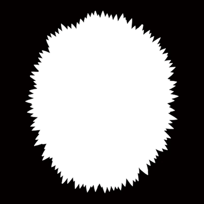 漫画風の心の声のイメージの枠