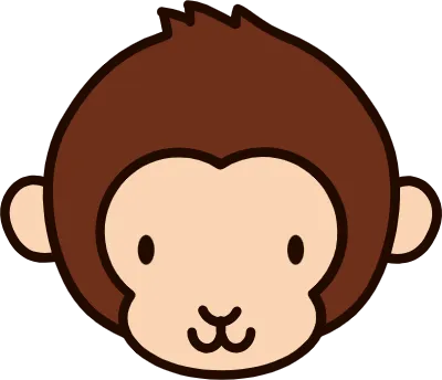 かわいいサルの顔